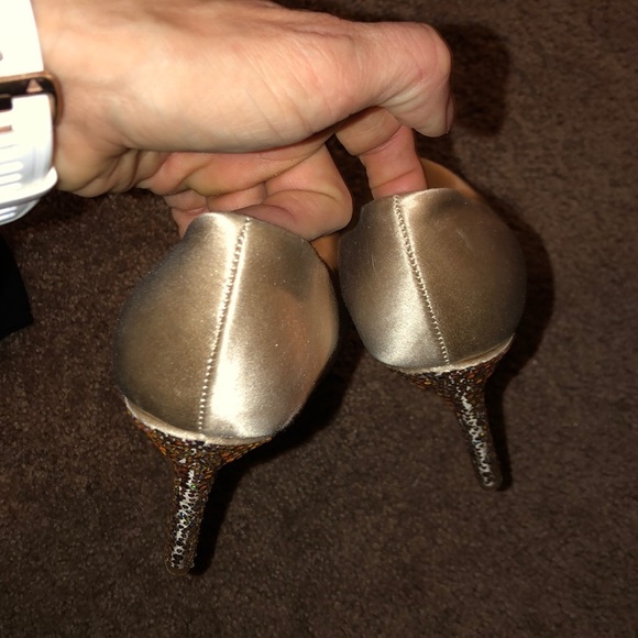 Steve Madden rhinestone heels gold size 7 - Picture 6 of 10